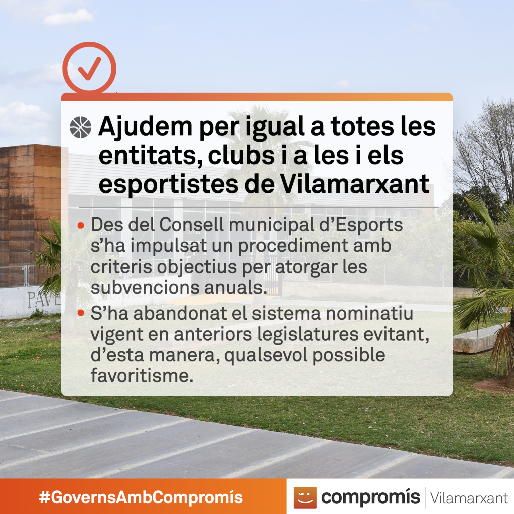 Subvencions esports Vilamarxant